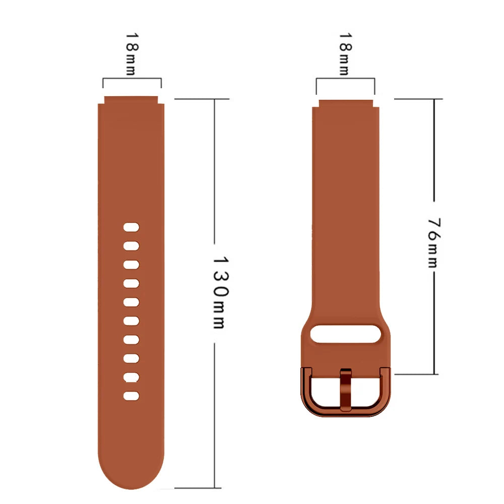 18mm Universal Band for Huawei GT6 5 4 41mm Colorful Buckle Men Women Replacement Strap for Hauwei GT5 Pro 42mm GT6 41mm Strap
