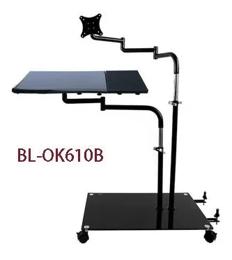 OK610 Bedside Moving Laptop Stand Adjustable Sofa Computer Monitor Holder Mount +Keyboard Holder Rotating Laptop Table Lapdesks