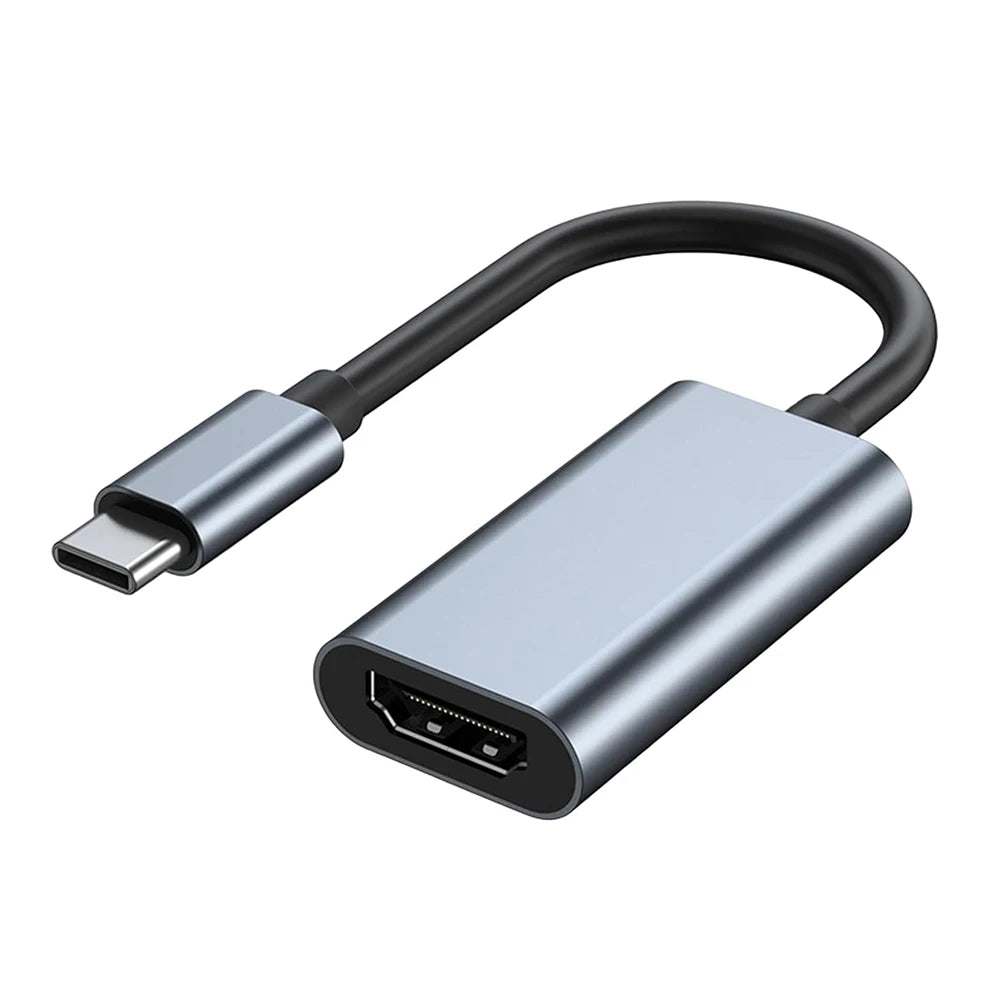 USB C to 4K HD TV Display Adapter Cable for Thunderbolt3/4 Compatible with Macbook Pro 2021 Mobile Phone (DP Alt Mode Required)