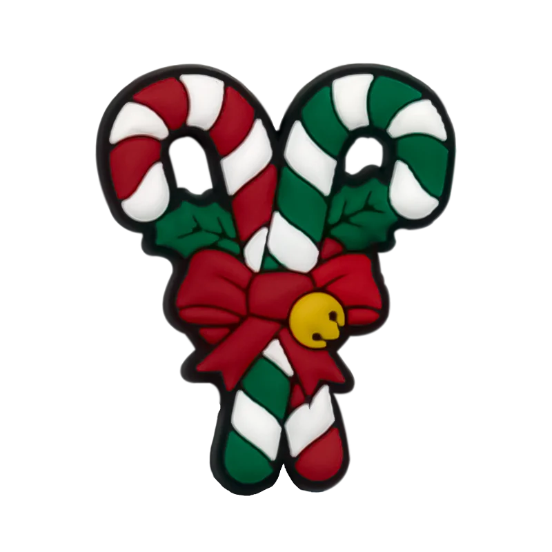 1/25PCS Christmas Style Shoe Charms Festive Fruit Lemon Pizza Vegetable Salad Shoe Accessories Pins for Xmas Party Holiday Gifts