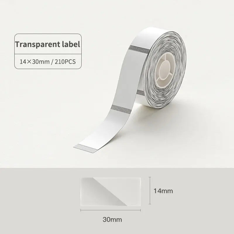 Niimbot Transparent Label Self-Adhesive Round Sticker White Paper For Niimbot D11 D110 Mini Portable Thermal Printer Tag Maker