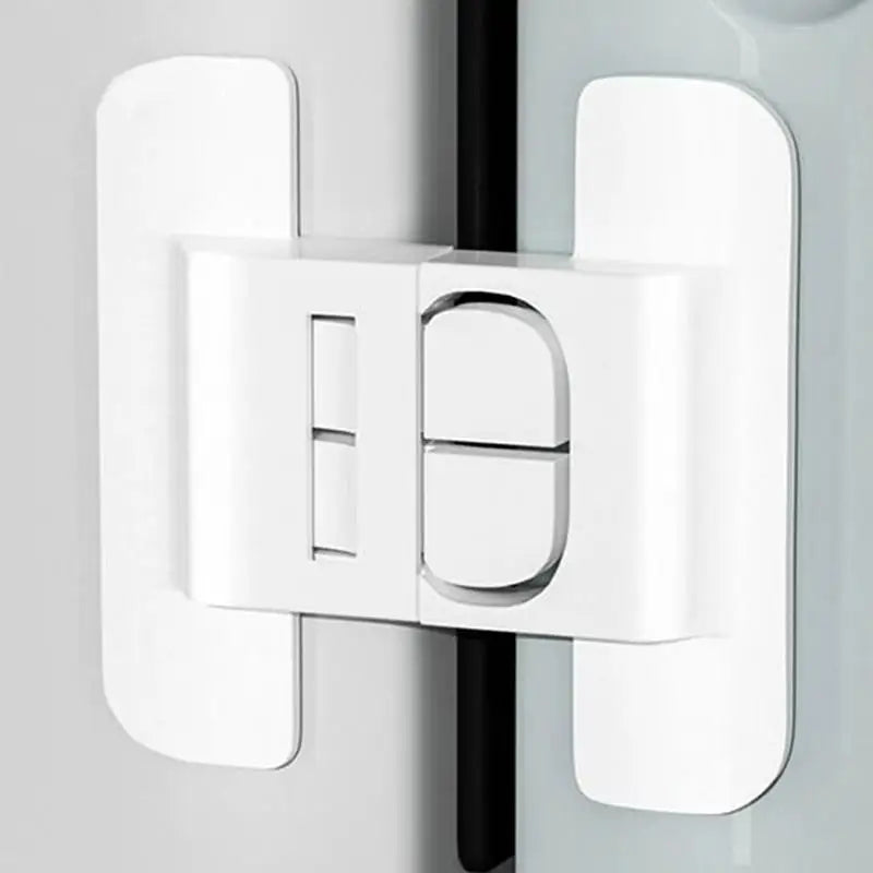 Refrigerator Locks Refrigerator Child Lock Self-Adhesive Fridge Closer Fixed Buckle for Glass Metal Protection Kids Adults Home