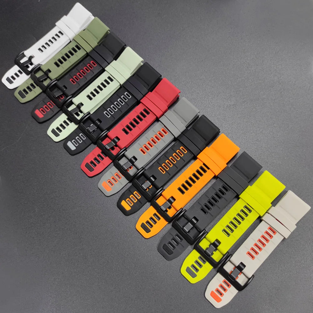 Sport Strap Silicone Watch Band 22mm 26mm For Garmin Fenix 8 Pro E 7 7X 6 6X 5 5X Plus Quick Release Bracelets Women Men Correa