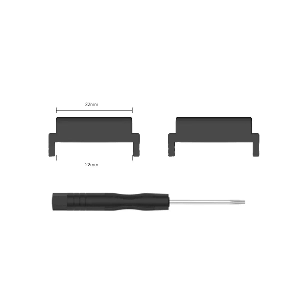 Metal Connector with Tool For Amazfit T-Rex 3 Screw Rod Watch Strap Adapter for T-Rex /T-Rex Pro/T Rex 2 Smartwatch Accessories