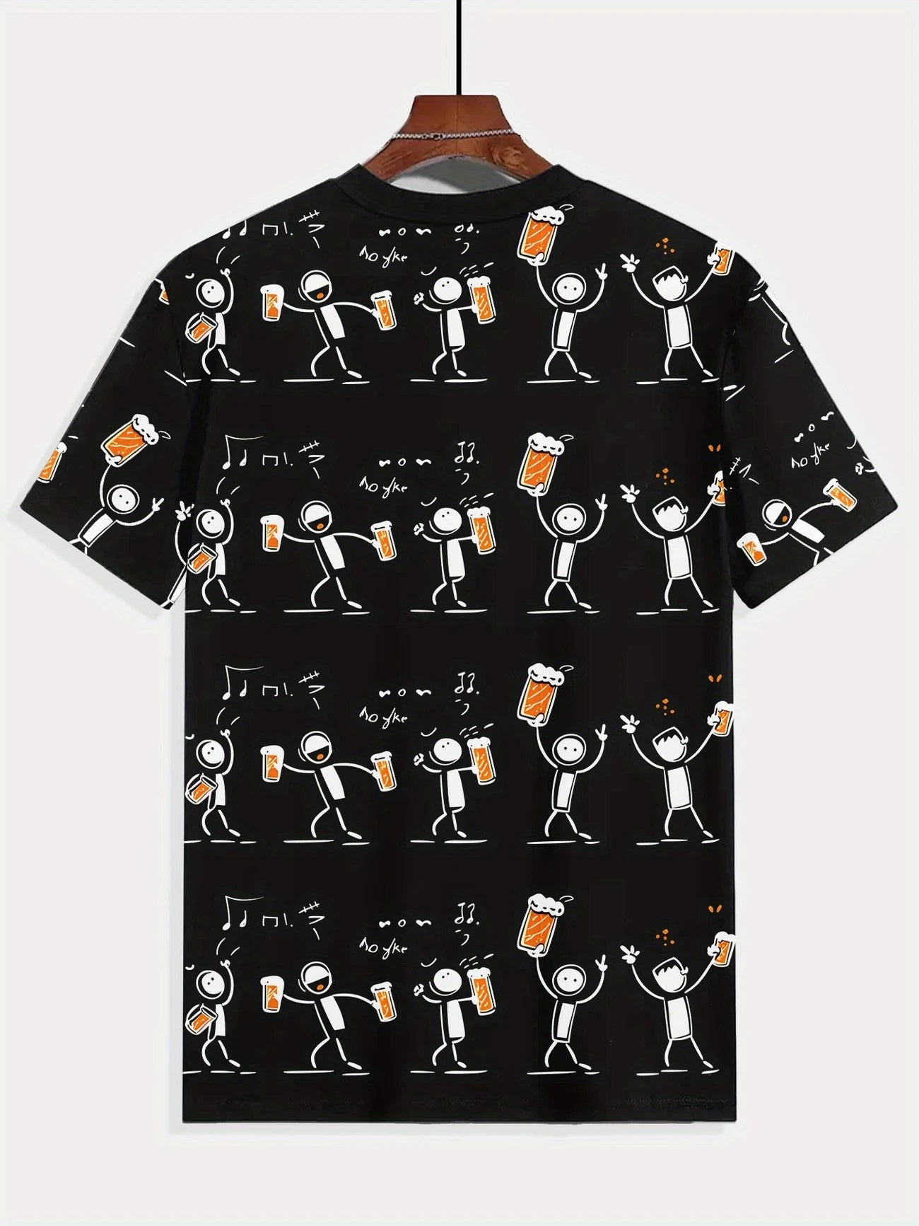New Summer Men's T-shirt Funny Printed Pattern Short Sleeve Summer Outdoor Fashion Round Neck Tops Men's Clothing Abstract Art