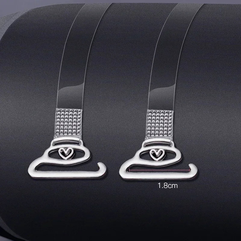 Invisible Transparent Bra Straps Detachable Silicone Elastic Belt Adjustable Non Slip Intimates Women Shoulder Strap Accessories