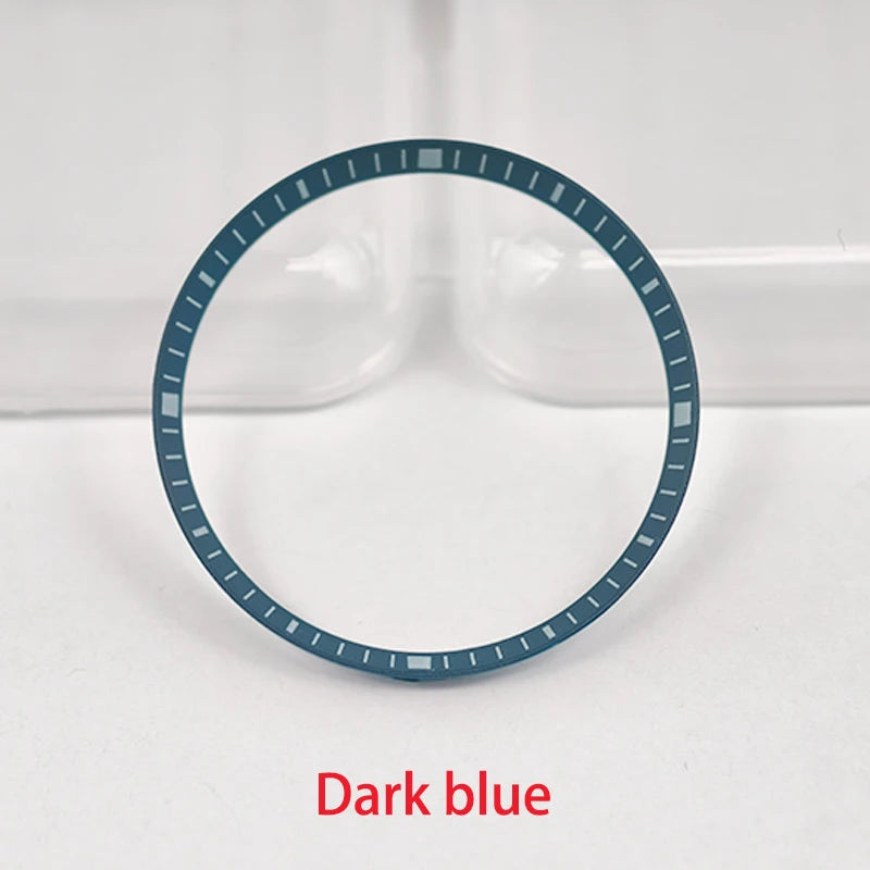 30.5mm Watch Chapter Rings Fit SKX007 SKX009 SRPD Watch Case Plastic Inner Ring NH35 NH36 Movement Men's Watch Parts Replace