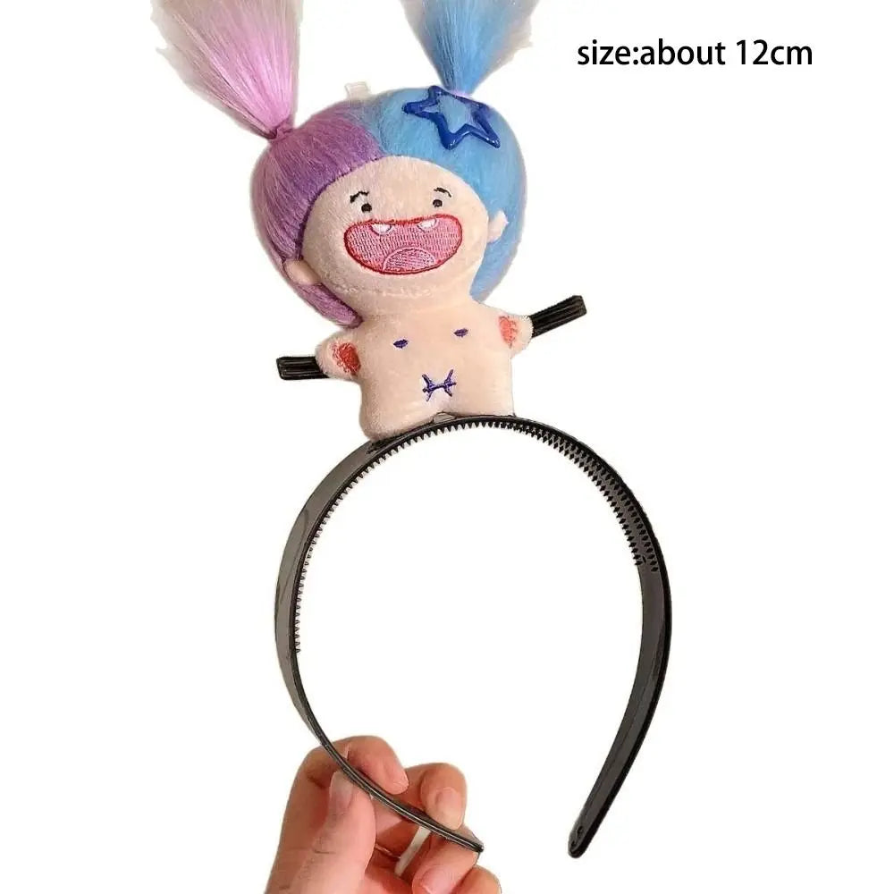New Wash Face Cartoon Hairband Soft Headpiece Funny Headbands Women Girl Hair Accessories Hairstyle Fixing Tool