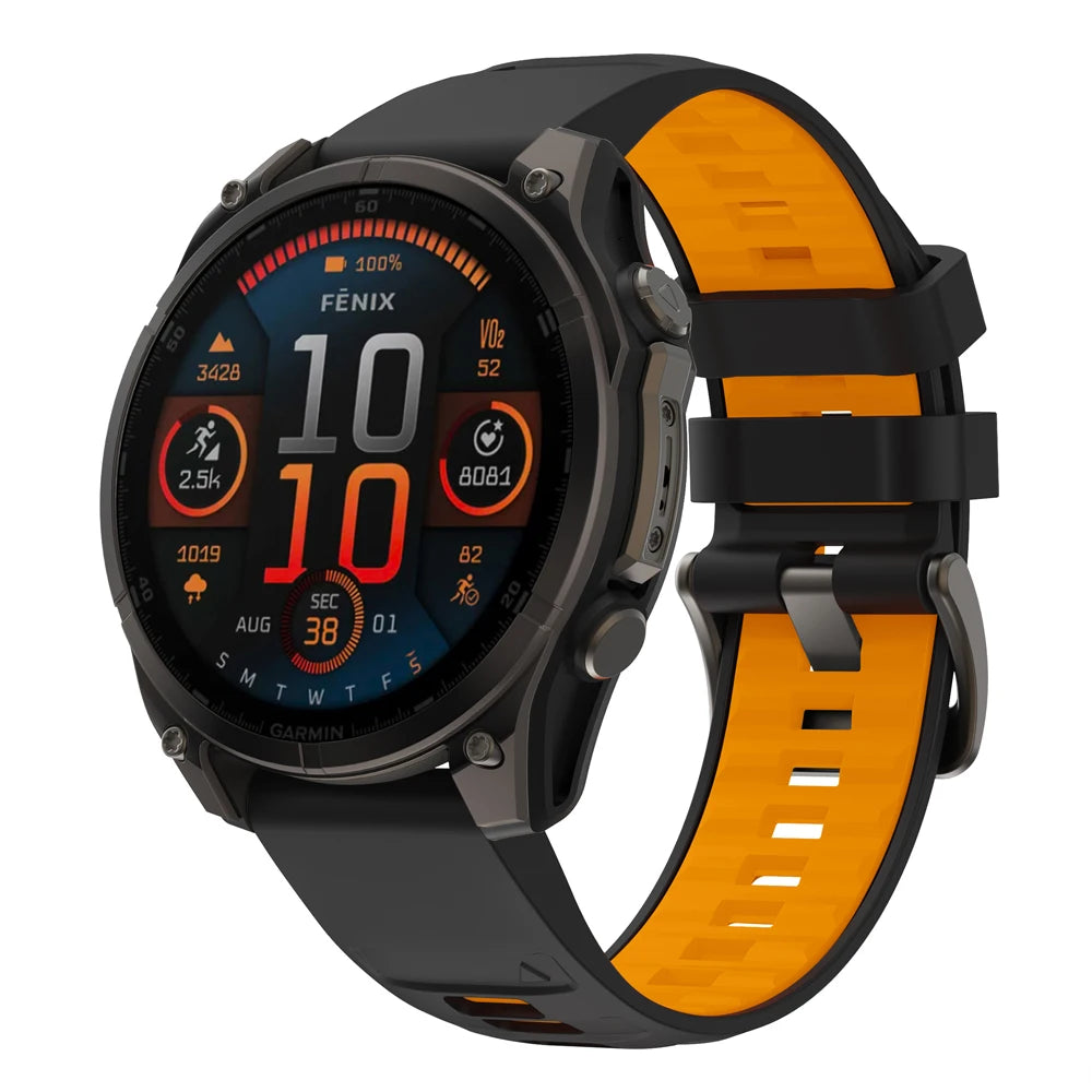 Fenix8 Watch Band For Garmin Fenix 8 Pro 47mm 51mm E 7 7X 6 6X/Epix Pro/Tactix8 970 965 QuickFit 22mm 26mm Sports Silicone Strap