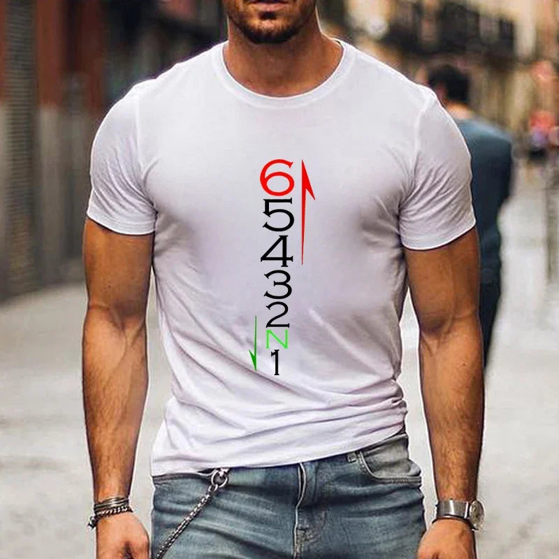 T Shirts Men Clothing 1N23456 Motorcycle Gear Biker Print T-shirts Casual Men's T-Shirt Summer Short Sleeve T-Shirt Men Clothing