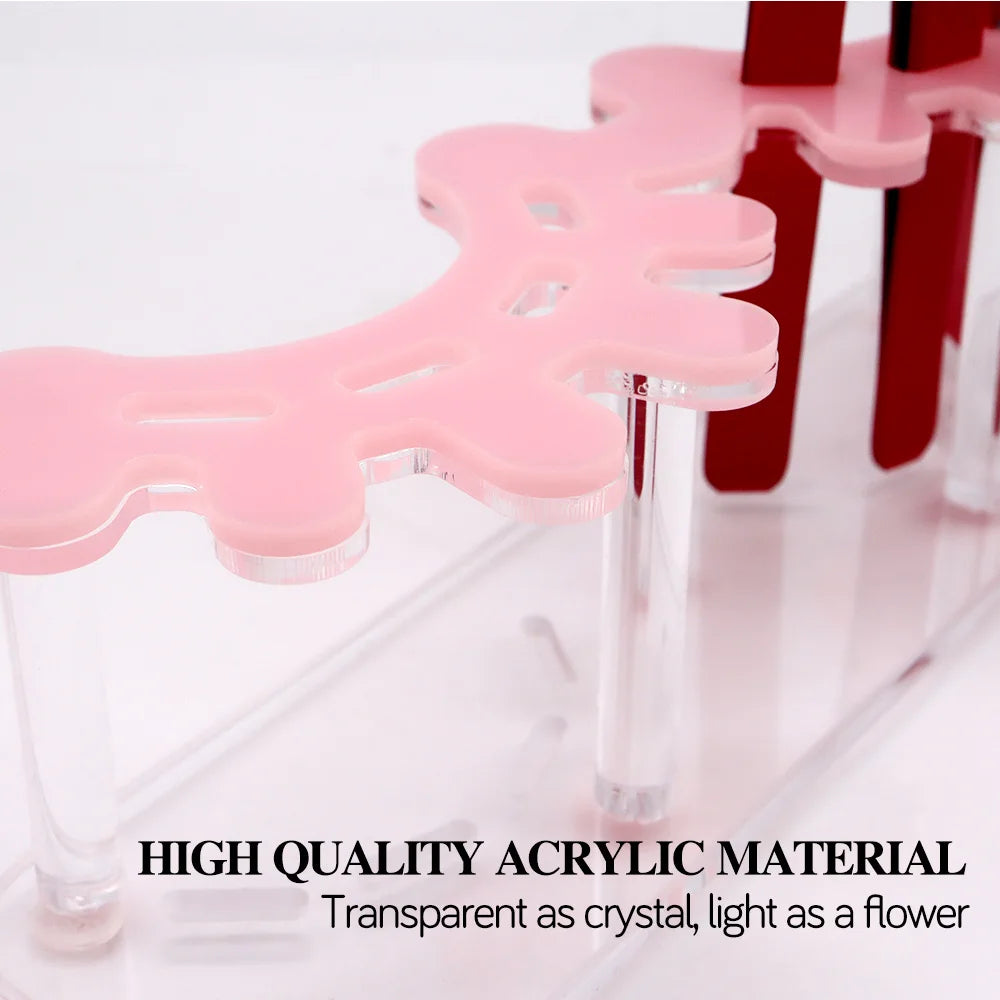 Acrylic Eyelash Tweezers Storage Rack Tweezer Organizer Holder Stand Eyelash Extension Tools Makeup Beauty Shelf 8 Holes