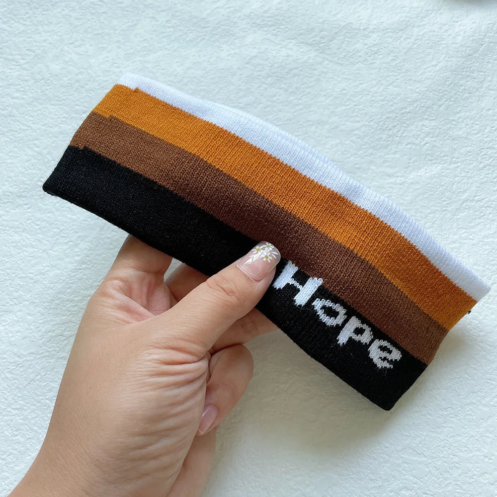 1PCS Sweat Band Sports Headband Fitness Sweat-Absorbing HairBand Yoga Jog Running Makeup Bath Headscarf Hair Accessories Unisex