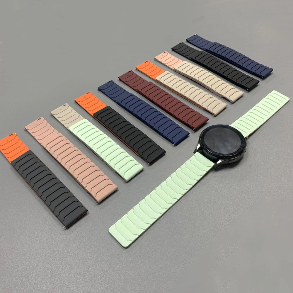 20/22mm Magnetic Band For Xiaomi Watch 2 Pro/Color 2/Mi Watch S1 S4 Sport Strap For Amazfit Bip 6 5/BALANCE 2 Silicone Bracelet
