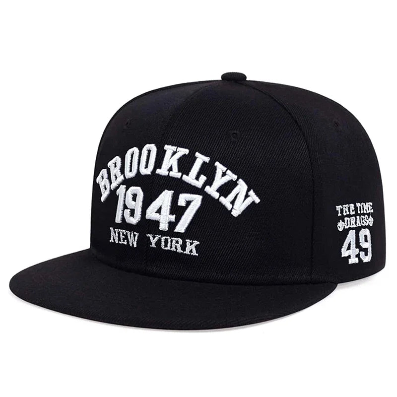 Unisex BROOKLYN Embroidery Hip-hop Hats Spring Autumn Outdoor Adjustable Sports Casual Baseball Caps Sunscreen Hat Sports Cap