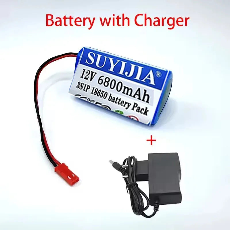 New Original 12V 3S1P Battery 6800mAh 12.6v 11.1v 18650 Lithium-ion Battery Pack Rechargeable Battery for CCTV Camera Fascia Gun