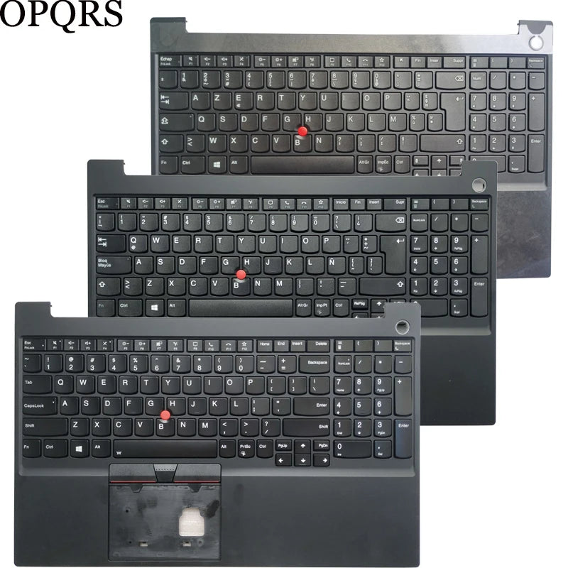 NEW For ThinkPad E15 Gen 2 US/Latin LA/Spanish SP/French FR AZERTY Laptop Keyboard Palmrest Upper Cover