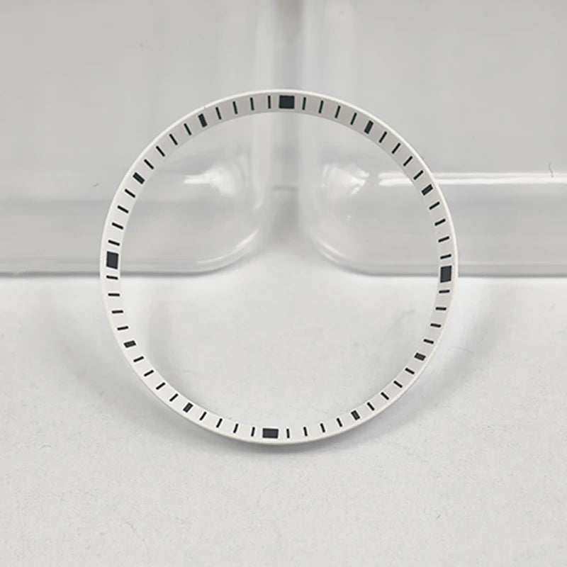 30.5mm Watch Chapter Rings Fit SKX007 SKX009 SRPD Watch Case Plastic Inner Ring NH35 NH36 Movement Men's Watch Parts Replace
