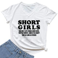 Women Humorous Quote Fashion Shirt Short Girls Print Graphics Girl Funny Short Sleeve Tee Harajuku Letter Casual V-neck Tshirt
