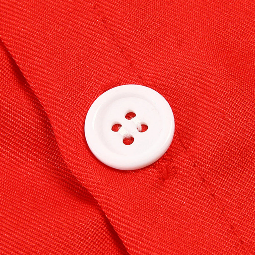 Kids Boys Girls Button Volunteer Vest Solid Color V Neck Sleeveless Waistcoat Volunteers School Camp Activities Uniform