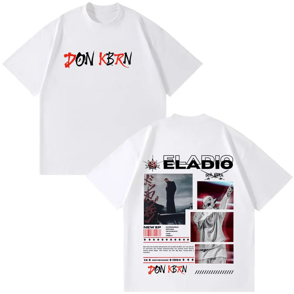 Eladio Carrion DON KBRN 2025 Album Graphic T-shirts Men Women Clothing Fashion Hip Hop Tshirt Casual Cotton Short Sleeve T-shirt