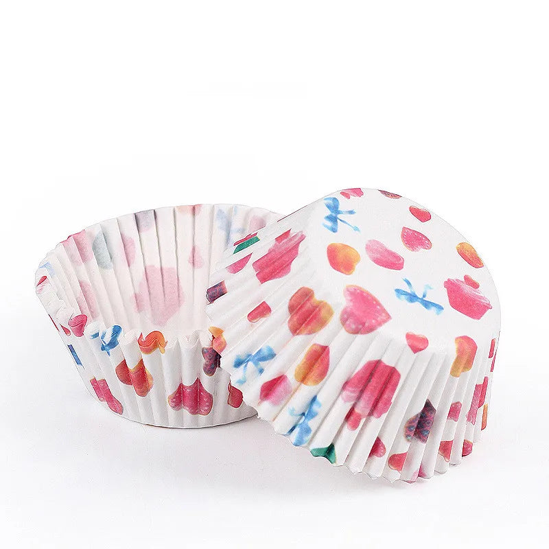 100Pcs/pack Cake Muffin Cupcake Paper Cups Cake Box Cupcake Liner Kitchen Baking Accessories Cake Mold Decorating Tools