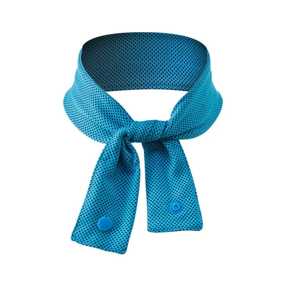 Summer Cooling Ice Scarf Quick Dry Sweat Absorb Cold Beach Towel Neck Wrap Breathable Reusable Outdoor Running Cycling Headscarf