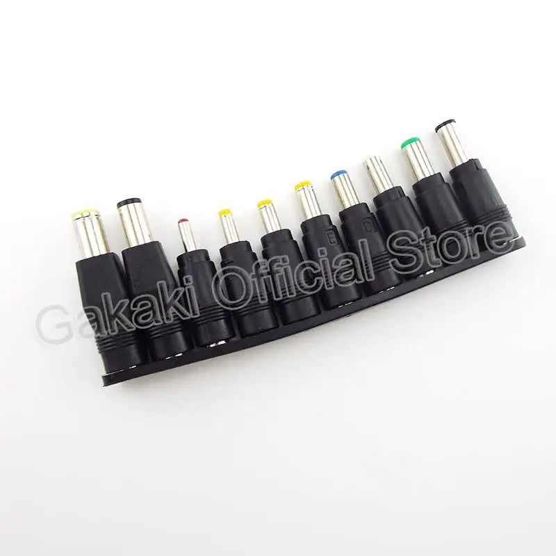 10Pcs/set Universal Laptop Charging Power Bank DC Plug Jack Adapter DC 5.5*2.1mm Female to Male Interface Conversion Connector