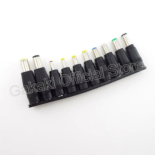 10Pcs/set Universal Laptop Charging Power Bank DC Plug Jack Adapter DC 5.5*2.1mm Female to Male Interface Conversion Connector