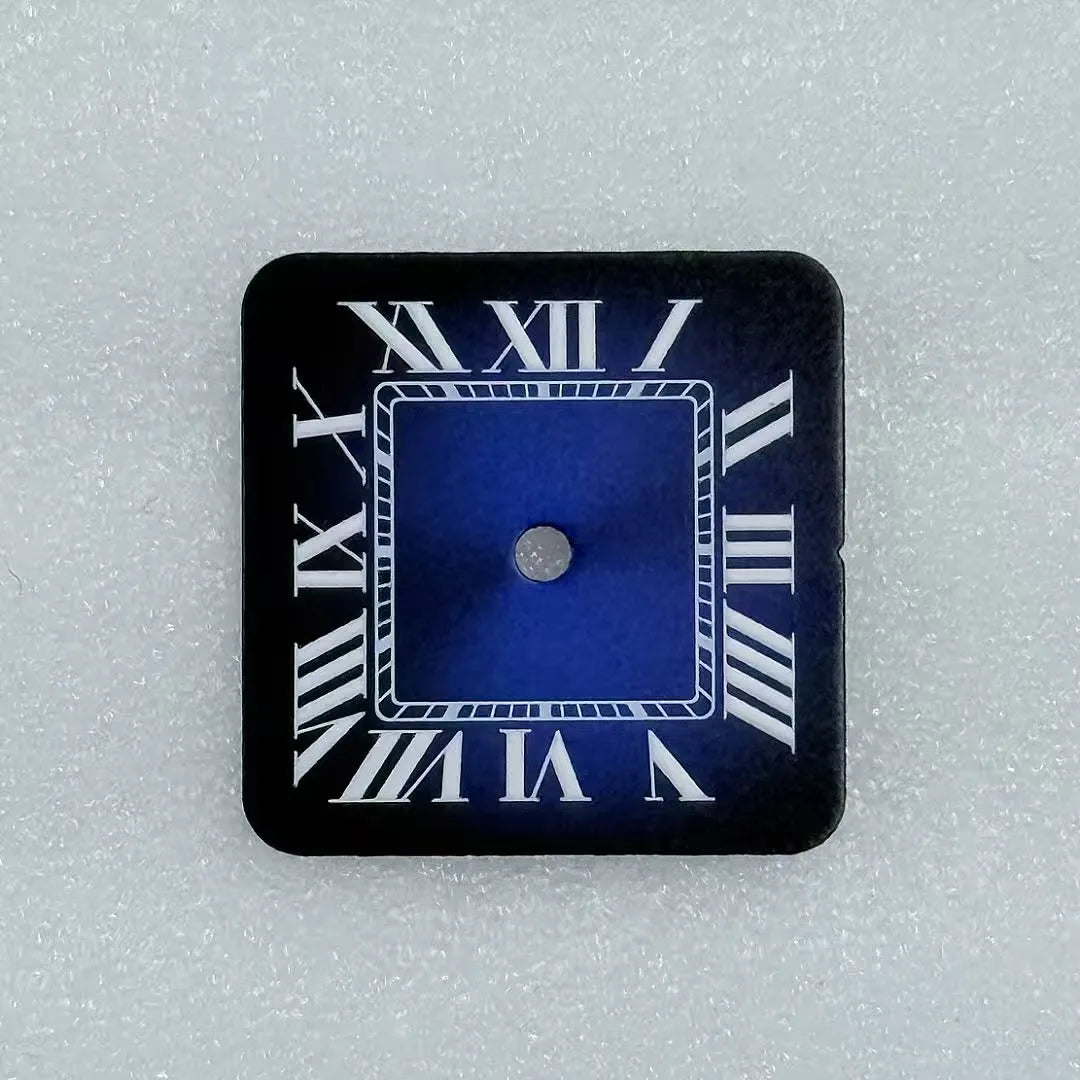 19mm Roman Dial Two Blue Sword Shape Watch Hands Suitable for Y120 Quartz Time module Panther Cartier Movement Case Mod Parts