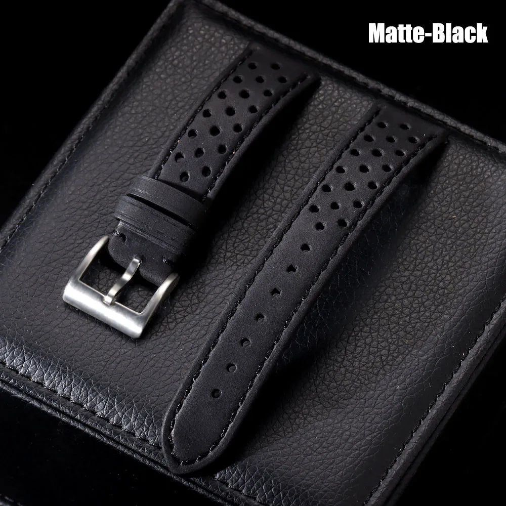 Vintage Calfskin Strap 18mm 20mm 22mm Universal Watch Band Breathable Wrist Bracelet for Men Women Sport Wristbelt Accessories