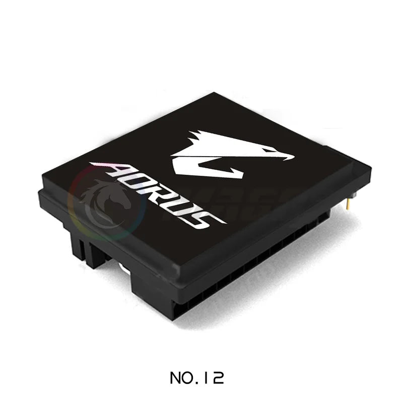 DIY Customizable ATX 24 Pin to 90 Degree Power Plug Supply Cable,Motherboard Connectors Modular Mounting