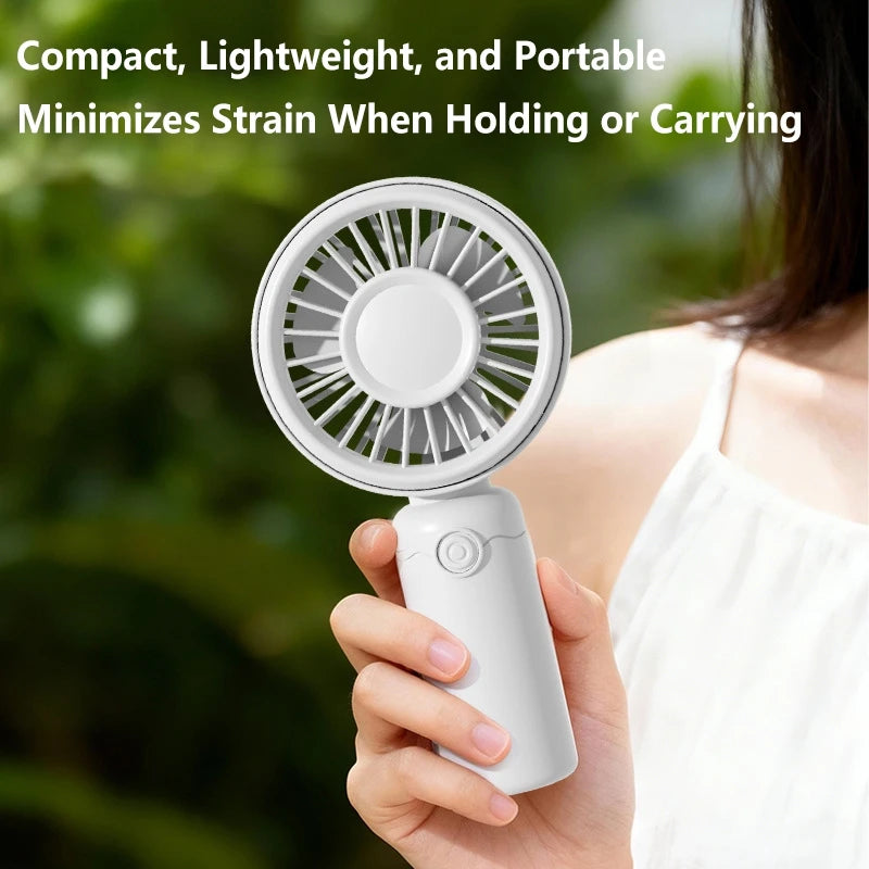 New Mini Fan Portable Mini USB Rechargeable Quiet Fans Table Makeup Eyelash Cooler Kids Outdoor Office Travel Air Cooler Fan