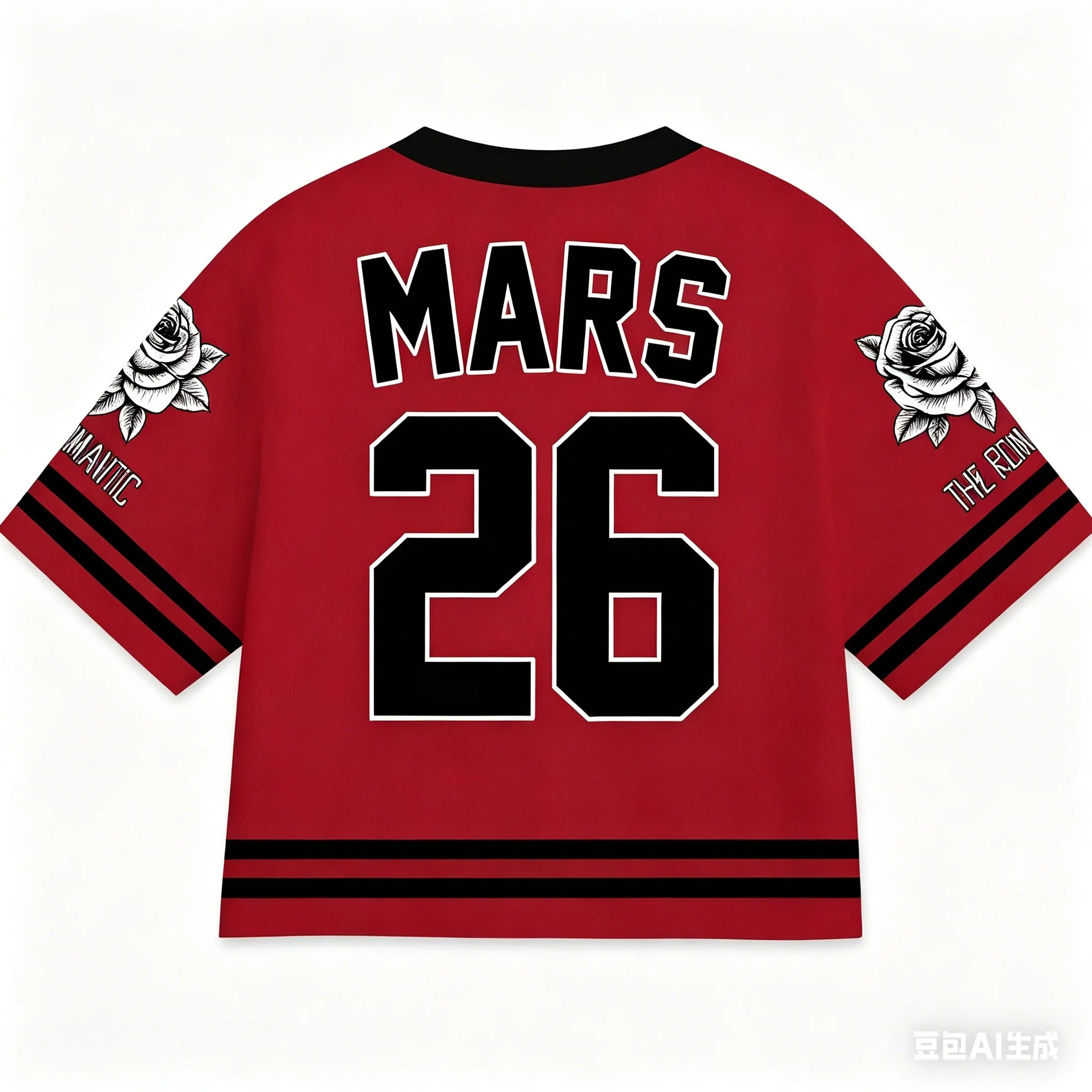 2026 Romantic Tour V-Neck Football Jersey Bruno Mars Inspired Concert Outfit Tee For Fans Kids Adults