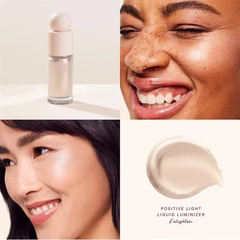 Hot Positive Light Liquid Luminizer 3D Face Contour Liquid Bronzer Shade Long Lasting Waterproof Brighten Makeup Glossy Lipstick