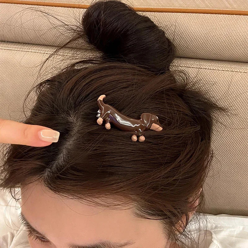 Tools Cute Cartoon Accessories Hair Clip Dog Shape Side Bangs Makeup Female Ladies Hairpin Girls Headwear Gifts