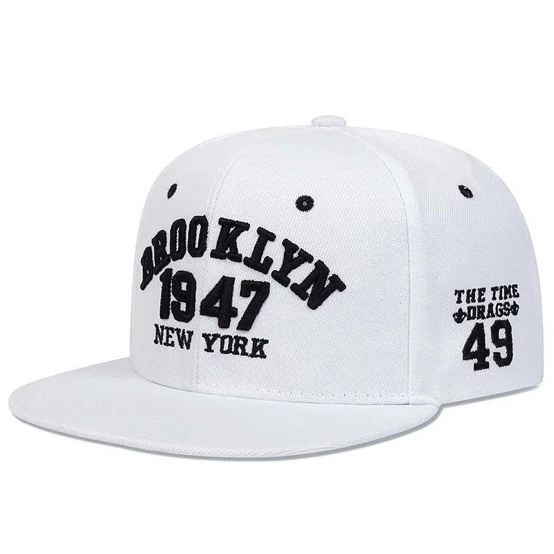 Unisex BROOKLYN Embroidery Hip-hop Hats Spring Autumn Outdoor Adjustable Sports Casual Baseball Caps Sunscreen Hat Sports Cap