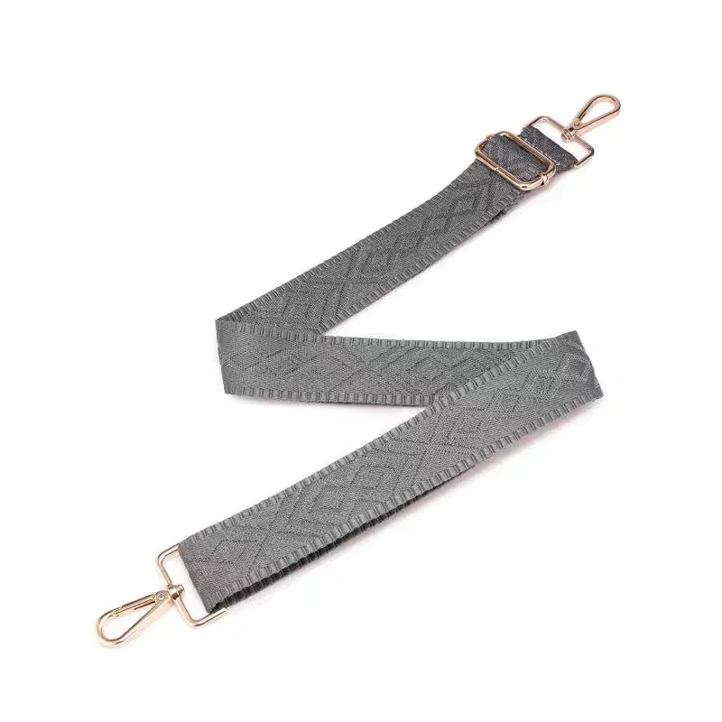 3.8cm Wide Jacquard Bag Strap Adjustable Replacement Crossbody Shoulder Strap for Handbags
