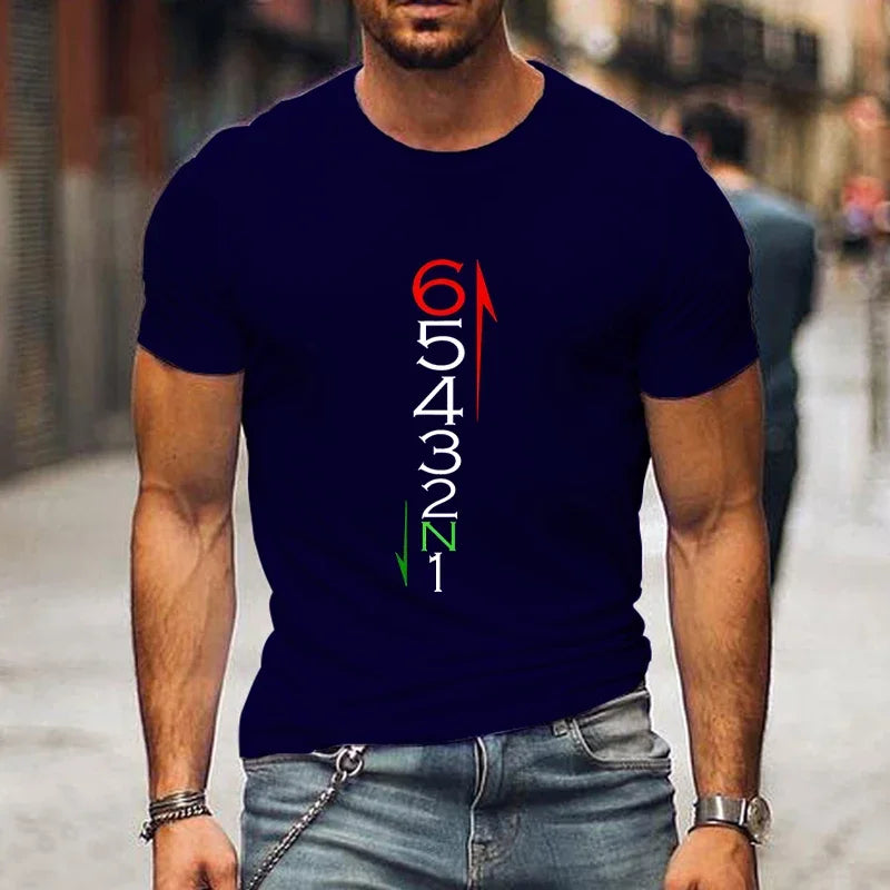 T Shirts Men Clothing 1N23456 Motorcycle Gear Biker Print T-shirts Casual Men's T-Shirt Summer Short Sleeve T-Shirt Men Clothing