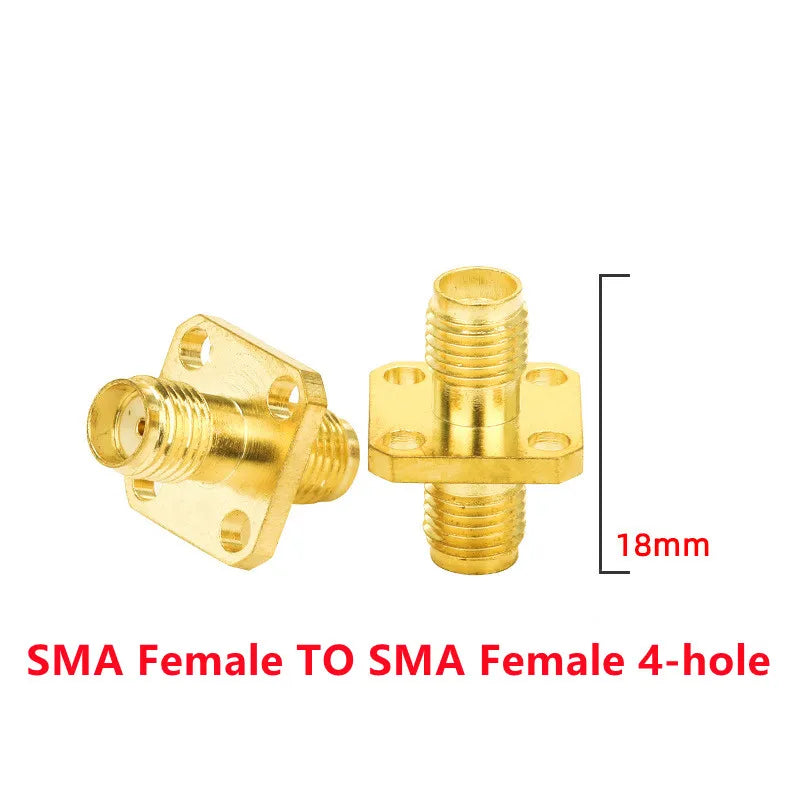 2PCS SMA to SMA Adapter SMA Male Female to Male Female RP SMA Straight 3 Way Right Angle 90 135 Degree RF Connector for Antenna