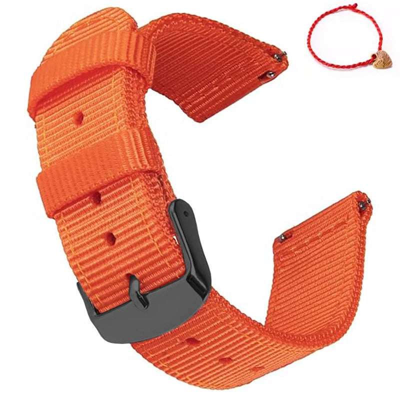 Waterproof Sailcloth Watch Band Quick Release Watch Strap 18mm 20mm  22mm Nylon Watchband