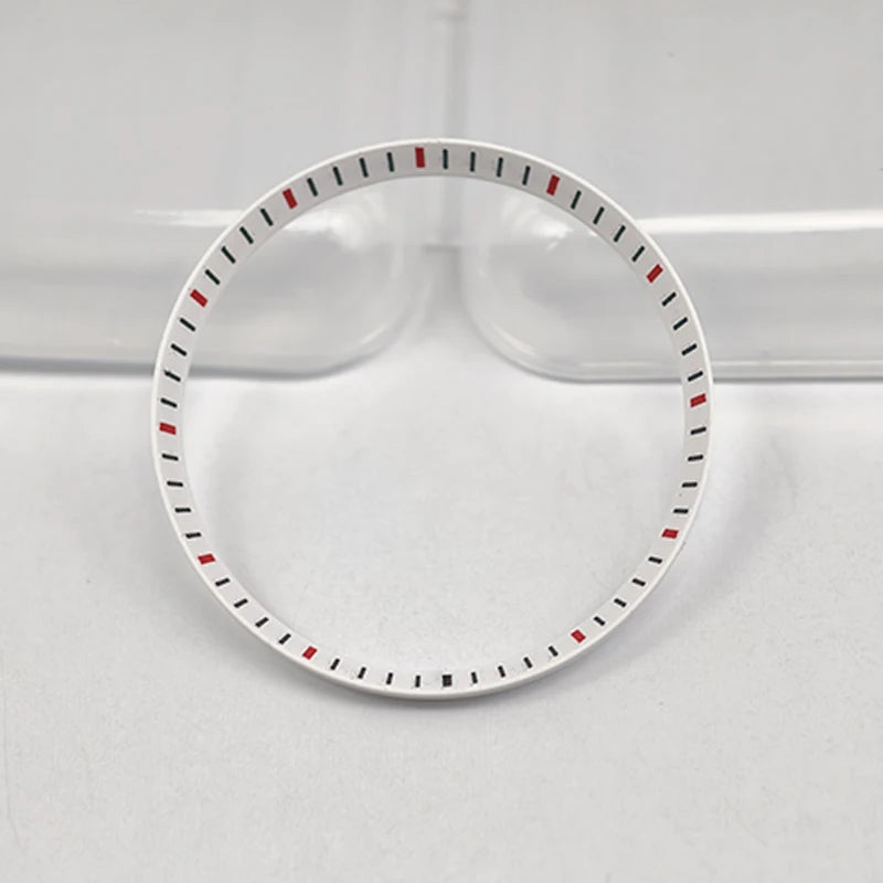 30.5mm Watch Chapter Rings Fit SKX007 SKX009 SRPD Watch Case Plastic Inner Ring NH35 NH36 Movement Men's Watch Parts Replace