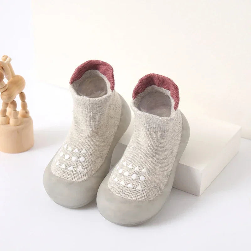 Summer New Combed Cotton Anti slip and Breathable Children's Soft Sole Shoes Baby Walking Shoes Mesh Faced Baby Floor Socks