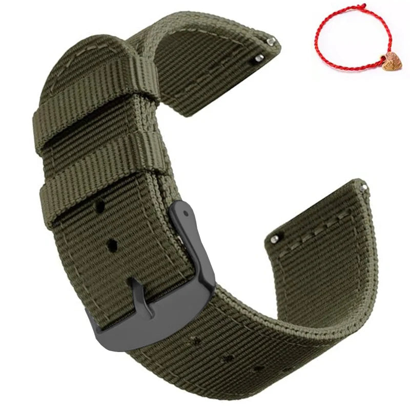 Waterproof Sailcloth Watch Band Quick Release Watch Strap 18mm 20mm  22mm Nylon Watchband