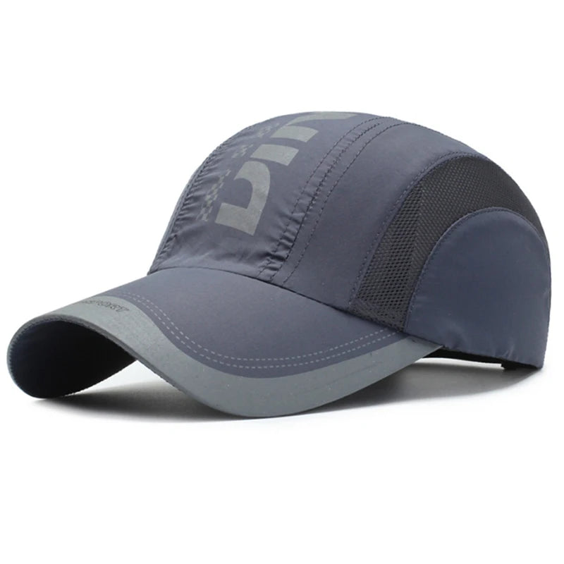 New Summer Hat Quick-Drying Cap Fashion Spring Baseball Cap Outdoor Sports Cap Breathable Mesh Hat Visor Hat Mens Cap