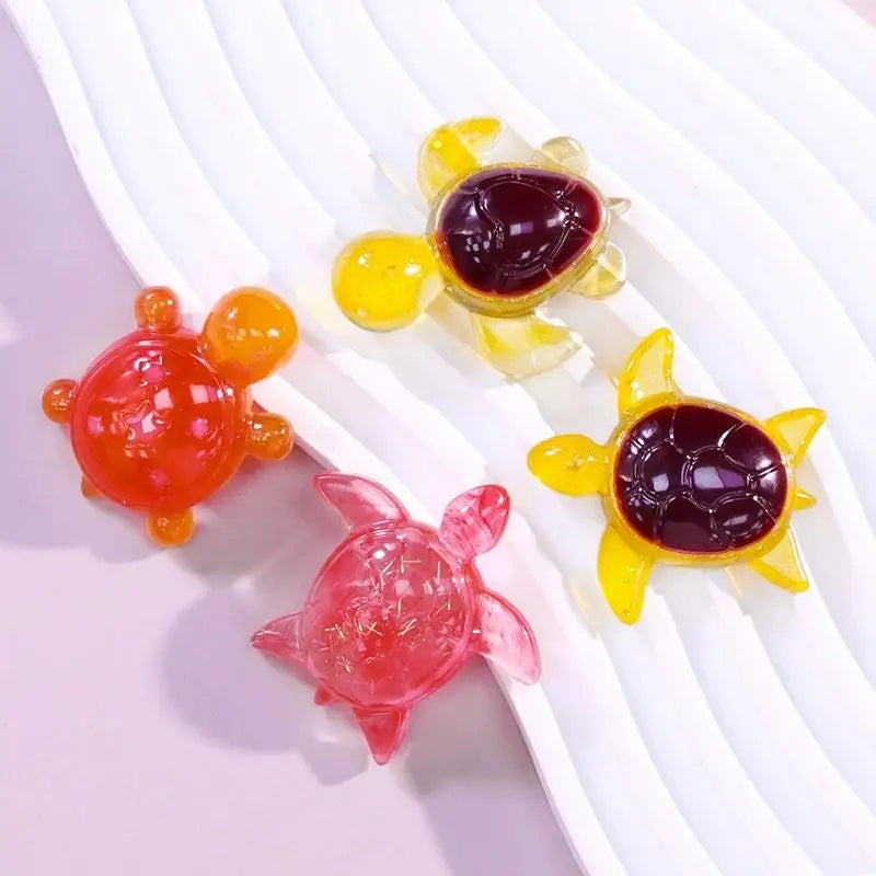 Four Turtles Plaster Silicone Molds DIY Heart Star Texture Shell Ornaments Epoxy Resin Mould Scented Animal Candle Soap Mold