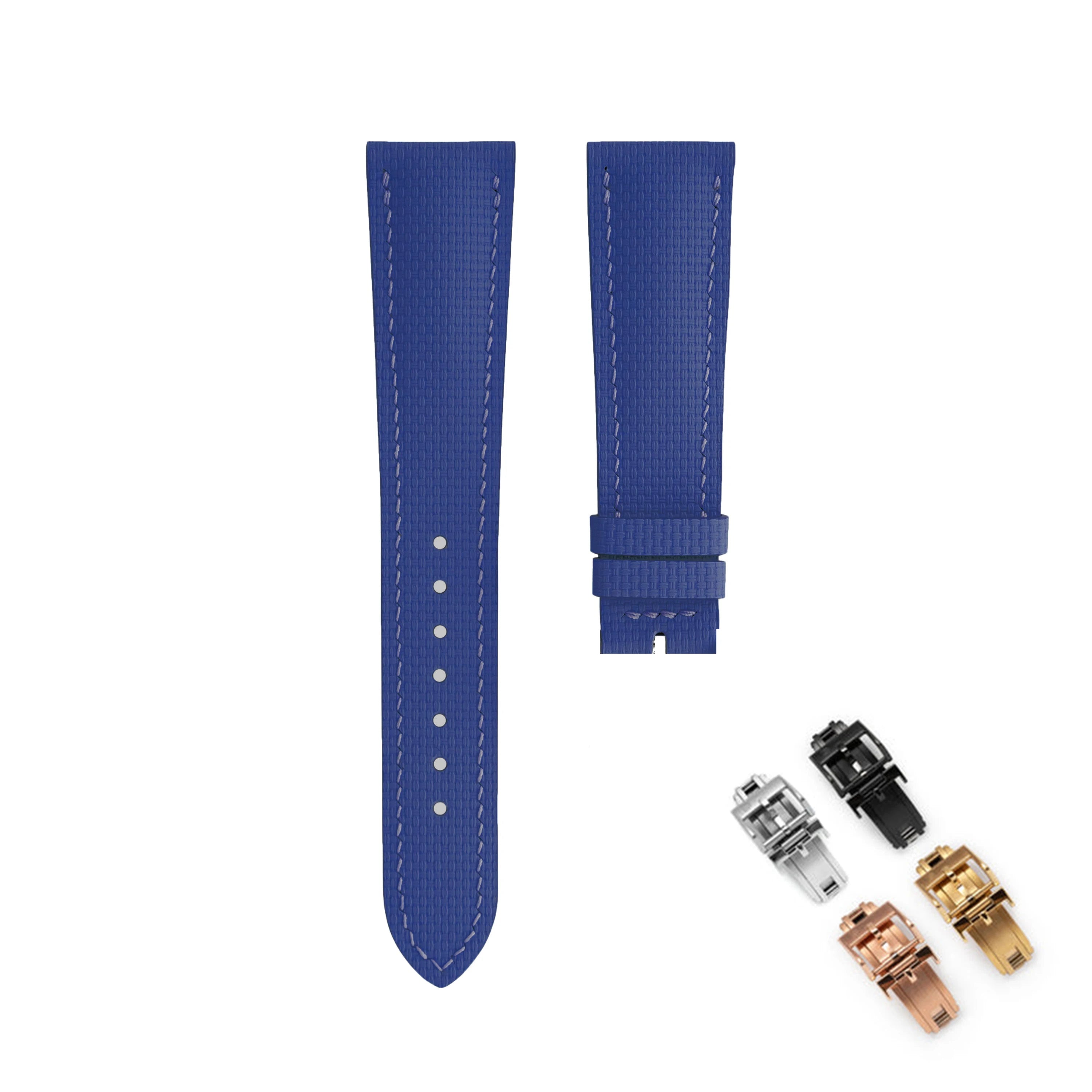 FKM Rubber Sailcloth Watch Strap 18mm 19mm 20mm 21mm 22mm Watch Bands Fit For Omega Seamaster 150 Omega Speedmaster Swatch