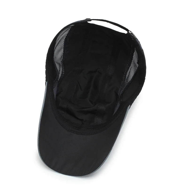 New Summer Hat Quick-Drying Cap Fashion Spring Baseball Cap Outdoor Sports Cap Breathable Mesh Hat Visor Hat Mens Cap