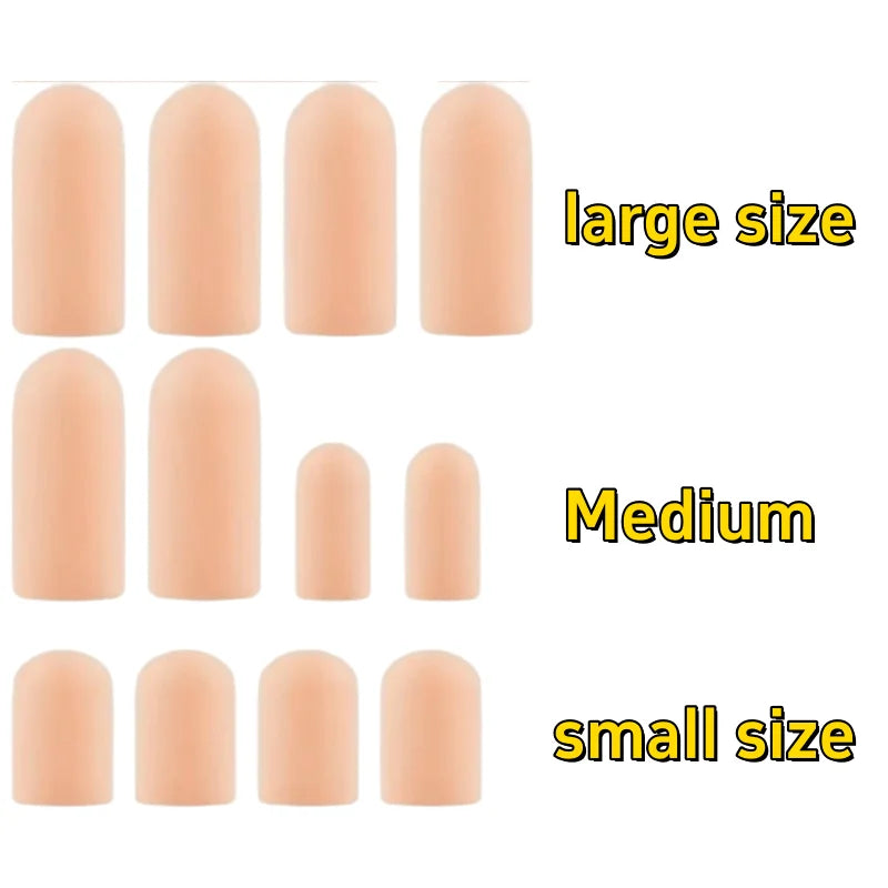 2 Breathable Silicone Toe Caps, Specifically Designed for Big Toes - Reduces Calluses and Blisters, Durable and Comfortable, Suitable for Walking, Toe-Friendly, Comfortable Fit, Slip-On Design