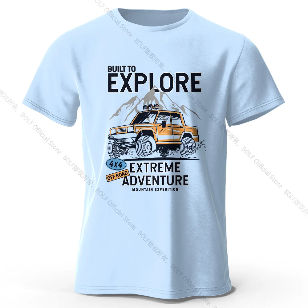 Vintage Rally Crest Printed Unisex Men Women T-Shirt Tees Tops 100% Cotton Weatherproof Patina Graphic Adventurer Gear
