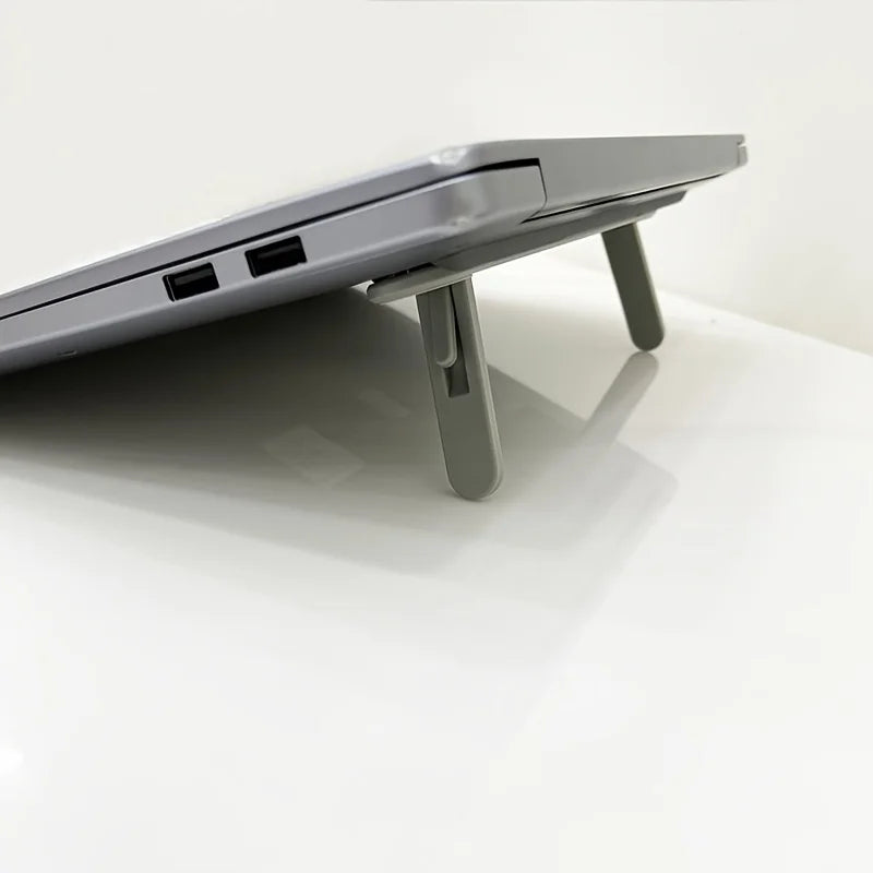 Adjustable and Foldable Laptop Stand with Keyboard & Tablet Holder, Heat Sink Design for Height Adjustment, Improved Vision